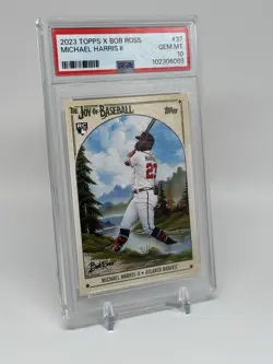2023 Topps X Bob Ross The Joy of Baseball - #37 Michael Harris II (RC) PSA 10 🔥 - Image 2