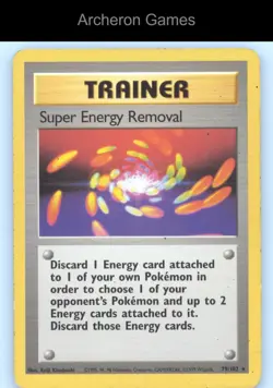 Pokemon Card Super Energy Removal BS 79/102 R Base Set Unlimited - Image 1