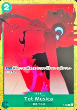 Tot Musica P-060 (Promo) FILM RED Encore Pack ONE PIECE Card Game Japanese NM - Image 2