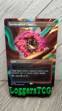 MTG Stormcarved Coast BORDERLESS / SOS 0304 R NM - Image 1