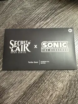 MTG Secret Lair x SONIC THE HEDGEHOG Turbo Gear Rainbow Foil (Unopened) - Image 1
