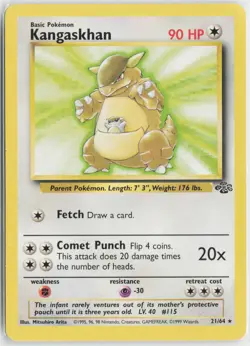 Kangaskhan 21/64 Rare Jungle Pokemon Lightly Played - Image 1