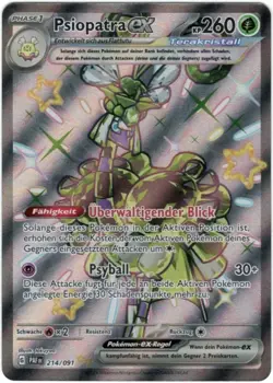 Pokemon Karte: Psiopatra EX 214/091 Paldeas Schicksale Near Mint Deutsch - Image 1