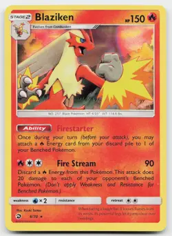 Blaziken 6/70 Holo Rare Dragon Majesty Pokemon Holo Near Mint - Image 1