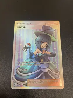 Evelyn (Full Art) 175/181 Sun & Moon SM Team Up Holo Pokemon Card NM - Image 2