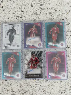 (6 card bundle) Jamal Musiala | /75 Auto & Black Laser | UCC UEFA - Image 2