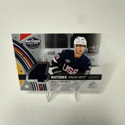 2025-26 SP Game Used #4N-BN Brock Nelson 4 Nations Face-Off Fabrics - Image 1