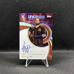 2025 Topps WWE Universe Hank Walker Universe Auto On Card Orange Warp /25 NXT - Image 1