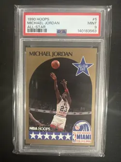 1990-91 NBA Hoops - All-Star Game Michael Jordan #5 - Image 1