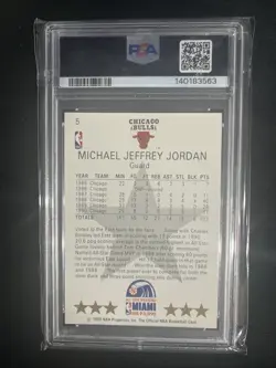1990-91 NBA Hoops - All-Star Game Michael Jordan #5 - Image 2