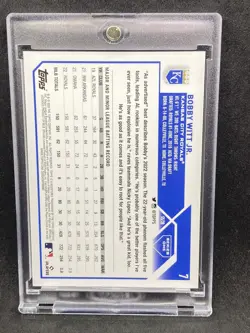 Bobby Witt Jr. RARE ROOKIE CUP TOPPS INVESTMENT CARD SSP ROYALS FUTURE STAR MINT - Image 2