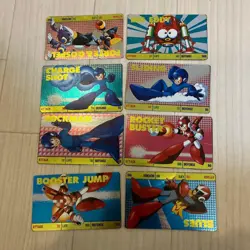 Mega Man Carddass Japanese Card Lot 1990 Vintage Collectible 13+ - Image 1