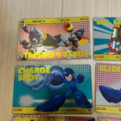 Mega Man Carddass Japanese Card Lot 1990 Vintage Collectible 13+ - Image 2