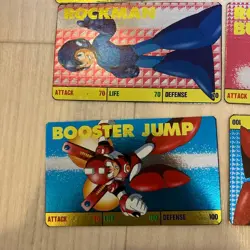 Mega Man Carddass Japanese Card Lot 1990 Vintage Collectible 13+ - Image 4