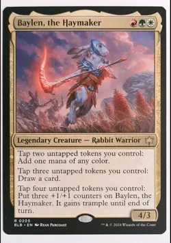Baylen, the Haymaker 205 Rare Bloomburrow Magic: The Gathering Near Mint - Image 1