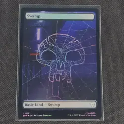 Swamp - 0191 - L - Foil - Spider-Man - MTG - NM/M - Image 1
