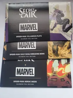 MTG Marvel Spider-Man Secret Lair Drop, All Foil, New/Sealed - Image 1