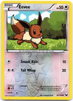 Eevee 84/108 Reverse Holo Dark Explorers LP - Image 1