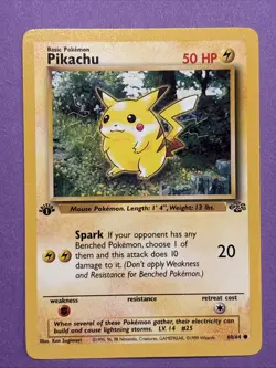 Pikachu 1st Edition Pokemon 60/64 Jungle NM - Image 1