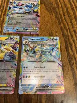 Pokemon Prismatic Evolutions -Glaceon ex, Jolteon Ex And Vaporeon ex 3 Card Lot - Image 3