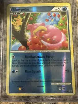 Pokemon TCG Slowpoke 66/90 Reverse holo Undaunted - Image 1