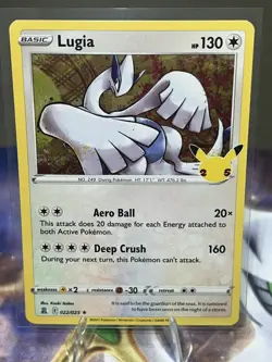 Lugia 022/025 Pokemon 25th Anniversary Celebrations Holo Rare NM - Image 2