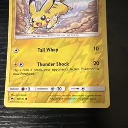 The Pokemon Company Pikachu 40/147 Burning Shadows Reverse Holo C Eng - Image 3