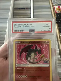 Radiant Charizard 011/078 Pokemon GO Holo PSA 10 - Image 2