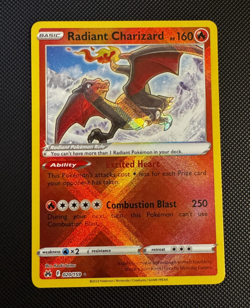 Radiant Charizard 020/159 [NM] Crown Zenith Holo Pokemon - Image 1