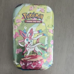 Pokemon TCG Prismatic Evolutions Mini Tin Sylveon 2025 Age 6+ Metal - Image 1