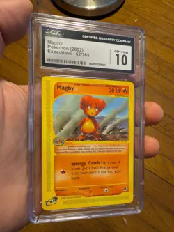 (POP 24) CGC 10 GEM MINT Magby Expedition 52/165 Pokemon Card 2002 Baby - Image 2