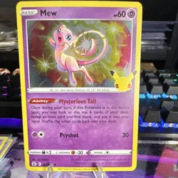 The Pokemon Company Pokemon TCG Mew 011/025 Celebrations Holo Rare EN 2021 - Image 1
