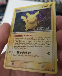 Ditto (Pikachu) Delta Species 063/113 Reverse Holo Common 60 HP ENG - Image 3
