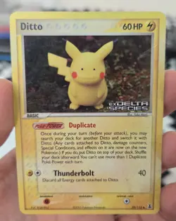Ditto (Pikachu) Delta Species 063/113 Reverse Holo Common 60 HP ENG - Image 4