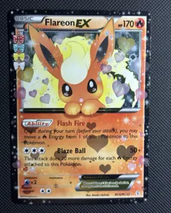 Pokemon Flareon EX Generations Radiant Collection Holo RC6/RC32 170HP 2016 - Image 1