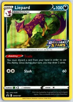 Pokemon Liepard SWSH187 Holo Promo Sword & Shield Promo NM/M - Image 1