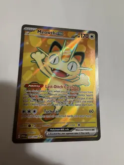 Meowth ex 107/088 Ultra Rare Perfect Order Pokemon Holo NM - Image 1