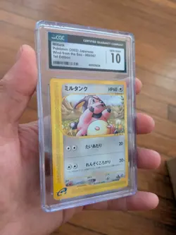 CGC 10 GEM MINT Miltank Japanese Pokemon 068/087 1st Edition 2002 Card Wind Sea - Image 2