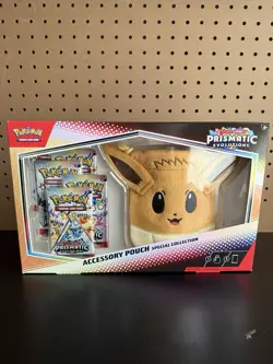 Pokemon TCG Prismatic Evolutions Accessory Pouch Special Collection Box Sealed - Image 1