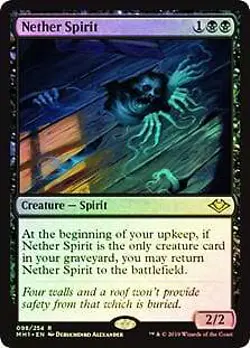 Nether Spirit FOIL Modern Horizons NM Black Rare MAGIC GATHERING CARD ABUGames - Image 1