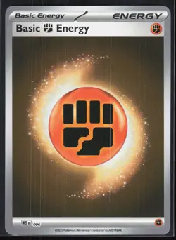 Basic Fighting Energy - 006 6 Mega Evolution Energies Pokemon Reverse Holo - Image 1