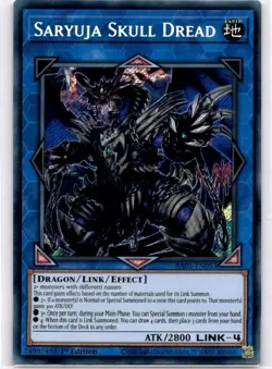 Yugioh Saryuja Skull Dread RA05-EN053 Secret Rare 1st Edition NM - Image 1