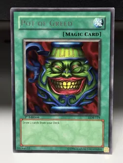 Pot of Greed LOB-119 The Legend of Blue Eyes White Dragon 1st Edition NA #5 - Image 1