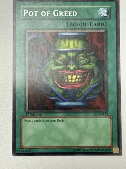 Pot of Greed LOB-119 The Legend of Blue Eyes White Dragon 1st Edition NA #5 - Image 3
