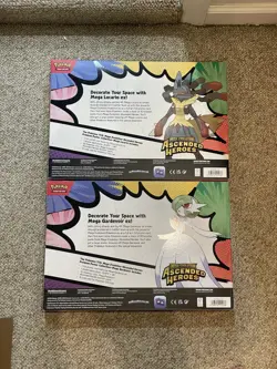 2 Pokemon Ascended Heroes Premium Poster Collection Box Mega Gardevoir + Lucario - Image 2