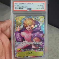 Bandai Lilith One Piece CCG PSA 10 2024 OP07-111 Alt Art Holo JP - Image 1