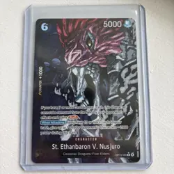 St. Ethanbaron V. Nusjuro One Piece TCG Alt Art OP13-080 Carrying On His Will NM - Image 1
