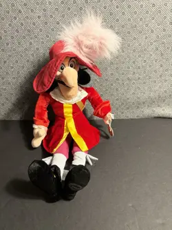 Captain Hook Plush Disney Store Pirate 20" inch Doll From Peter Pan Movie - Image 1