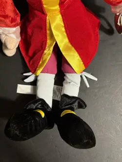 Captain Hook Plush Disney Store Pirate 20" inch Doll From Peter Pan Movie - Image 3