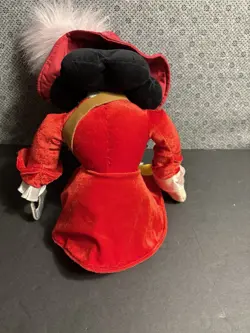 Captain Hook Plush Disney Store Pirate 20" inch Doll From Peter Pan Movie - Image 4